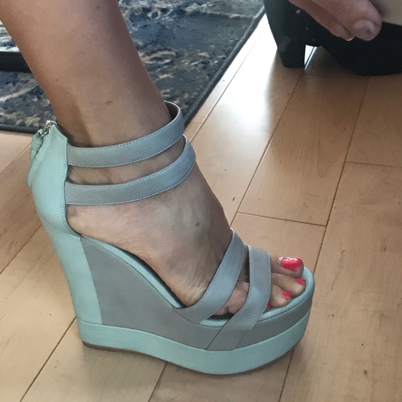 Matico All real leather 8,5 platforms tan New - Picture 3 of 8